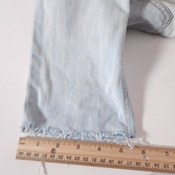 Rag & Bone Womens Low Rise Slim Boyfriend Jeans 26 Light Wash Distressed Raw Hem - Picture 9 of 16